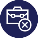 Maletin en circulo azul oscuro